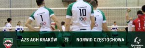 I Liga Mężczyzn 14.09.2019 g.17.00 AZS AGH Kraków – Norwid Częstochowa