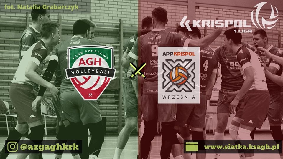 I Liga Mężczyzn 21.11.2019 g.18 AZS AGH Kraków -APP Krispol Września